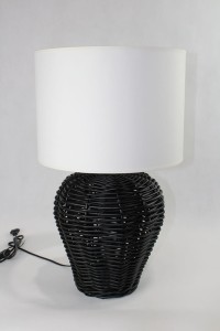 LAMPA WIKLINA BLACK&ECRU